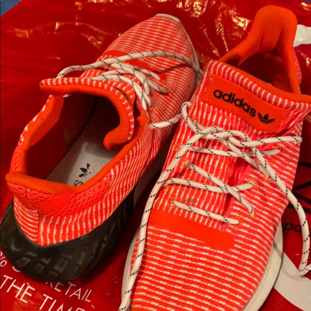 Men’s Adidas Originals Tubular Orange 10.5.